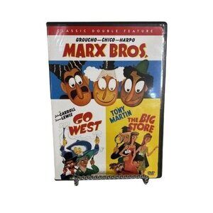 5/$15 The Marx Brothers DVD Movies Classic Double Feature Go West The Big Store
